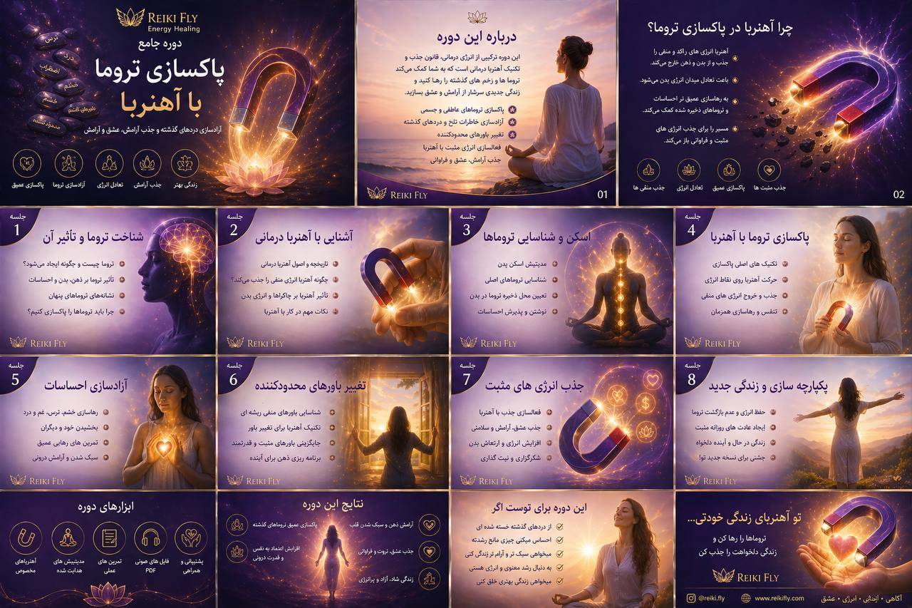 دوره جامع پاکسازی تروما با آهنربا